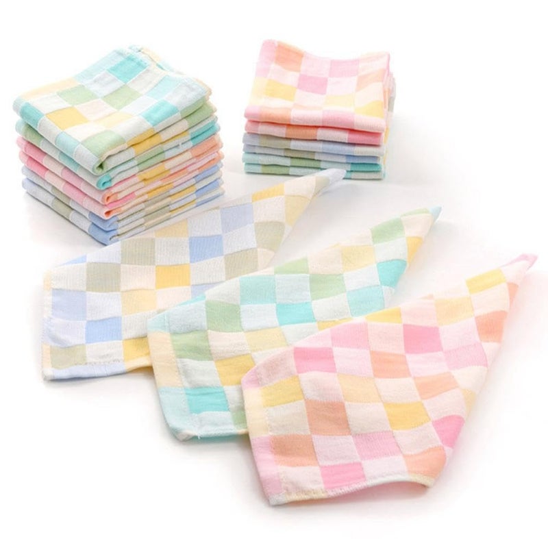 DCELLA Pure Soft Cotton Stylish Pattern Roti Chapati Towel Handkerchief for Kitchen (Random Color, Pack of 3) - Image 1