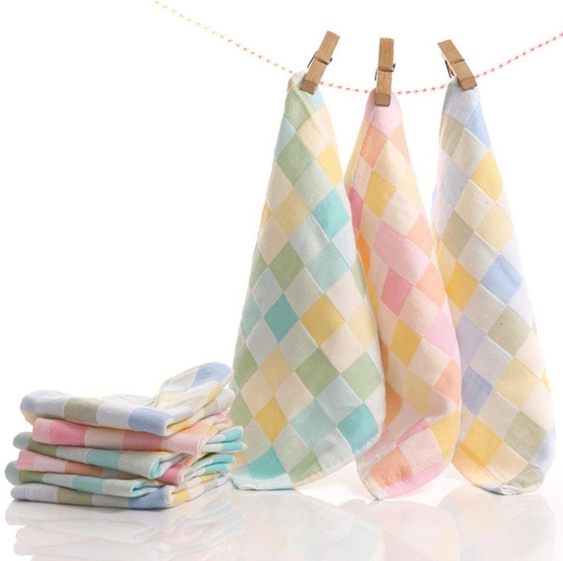 DCELLA Pure Soft Cotton Stylish Pattern Roti Chapati Towel Handkerchief for Kitchen (Random Color, Pack of 3) - Image 2