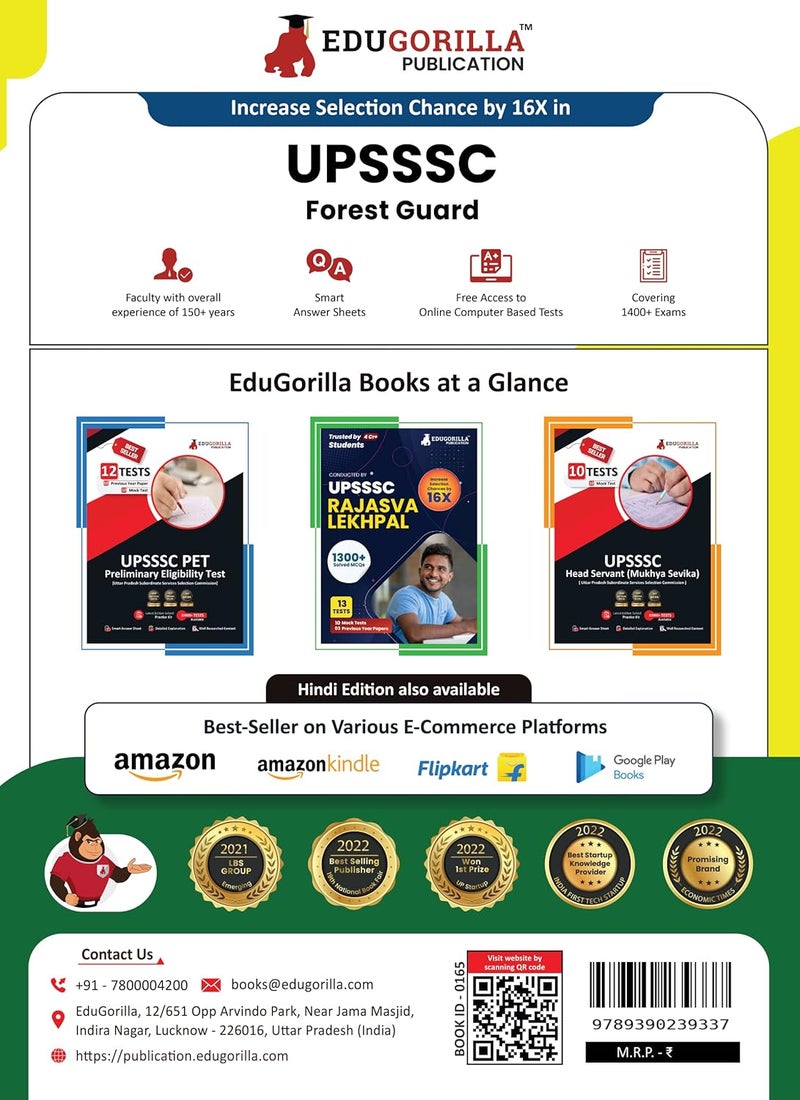 UPSSSC Forest Guard Exam 2024 (Van Daroga) - 10 Full Length Mock Tests (1000 Solved Questions) English Edition Book Based on Latest Pattern with Free Access to Online Tests  - Image 2