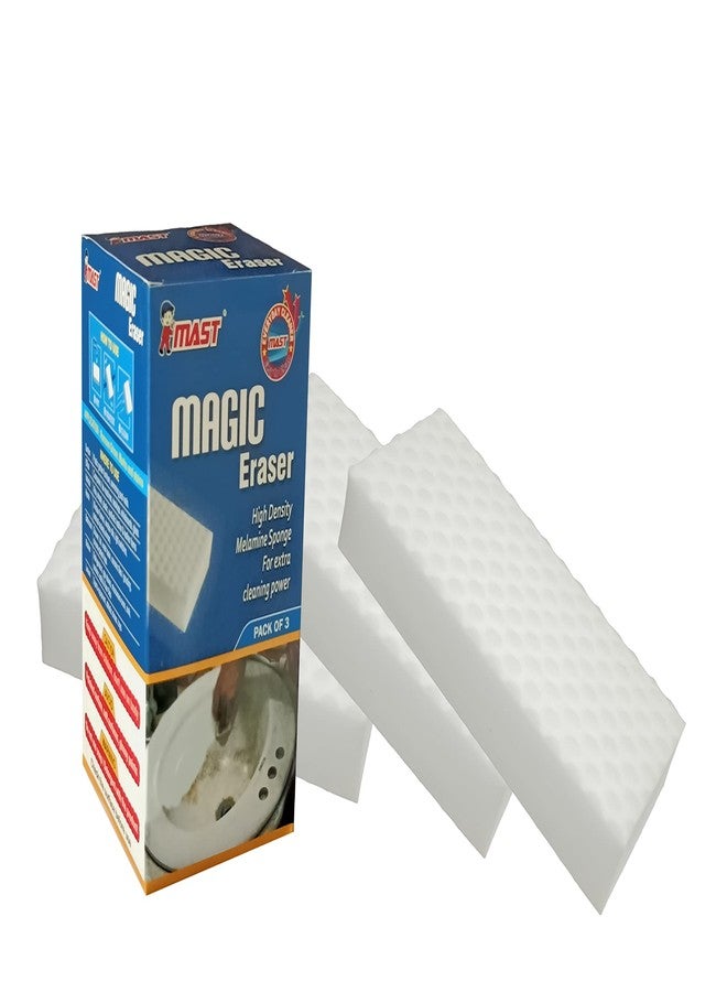 Mast Magic Eraser Melamine Sponge for Stain Removal (Pack of 3) - Image 1