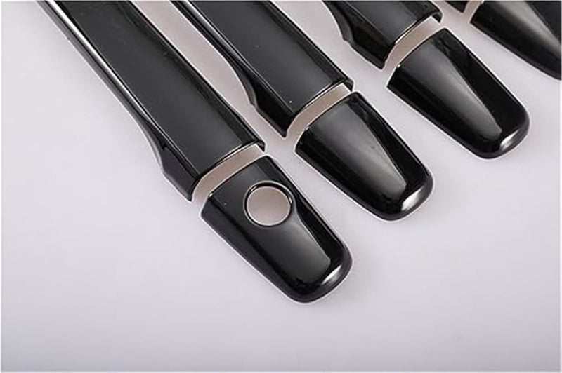 Wivplex Glossy Carbon Fiber Chrome Car Door Handle Cover for Mitsubishi Lancer - Image 3