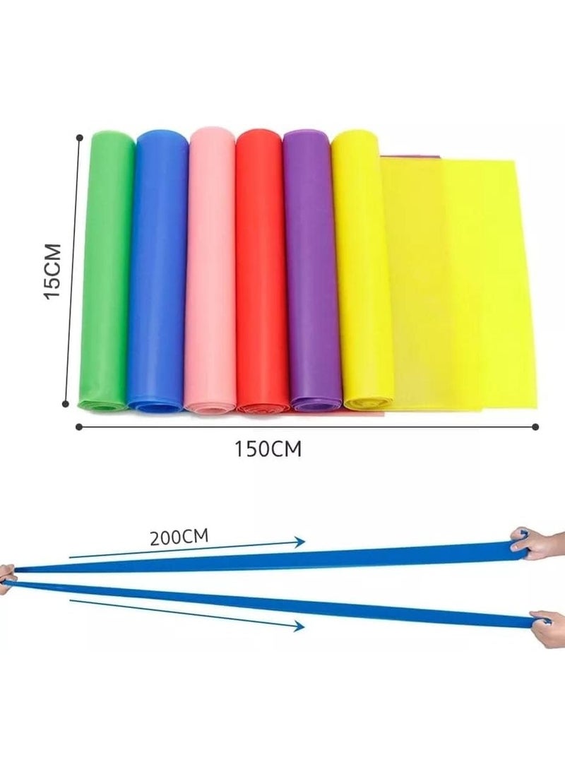 SportQ SportQ Anti-Latex Workout Tie Set, Physical Therapy, Strength Fitness, Ballet and Yoga Resistance Ties 1piece  - Image 5