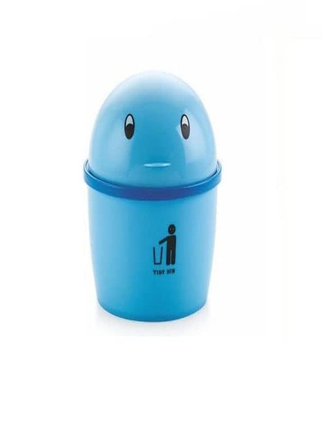 PUTHAK Mini Multiuse Dustbin for Table, Office, Desk, Bedroom With Attached Lid - Plastic, Random Color (Tidy-Bin) - Image 1