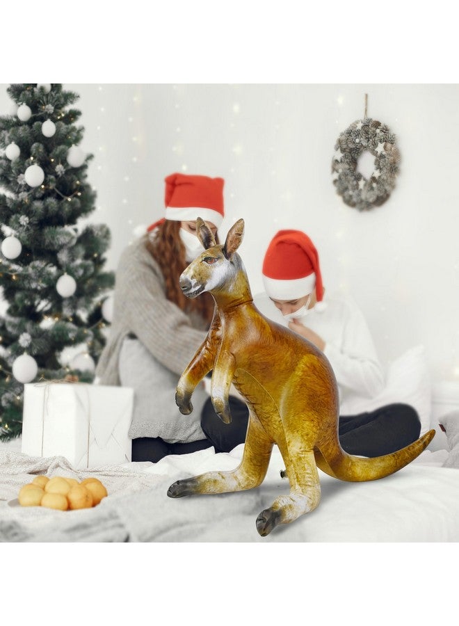 جيت كرييشنز كنغر قابل للنفخ بطول 40 بوصة من جيت كرييشنز، لعبة جوي أسترالي واقعية قابلة للنفخ، مناسبة للمرح في حمام السباحة، ديكور منزلي، دعامة للصور، موضوع سفاري للحياة البرية، الهالوين، مغامرة واقعية في أستراليا، قطعة واحدة - Image 4