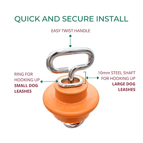 IntelliLeash Intelli-Stayk: 4" Diameter with Exclusive Surface-Lock Technology for Pulling and Bending Prevention - Image 4