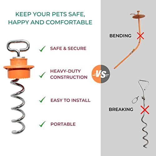 IntelliLeash Intelli-Stayk: 4" Diameter with Exclusive Surface-Lock Technology for Pulling and Bending Prevention - Image 5