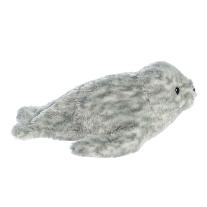 AuroraÂ® Adorable Mini Flopsieâ„¢ Harbor Seal Stuffed Animal - Mini Companions Ready for Playful Adventures - for Kids All Ages, Toddlers, Adults, and Families - Gray 8 Inches - Image 3