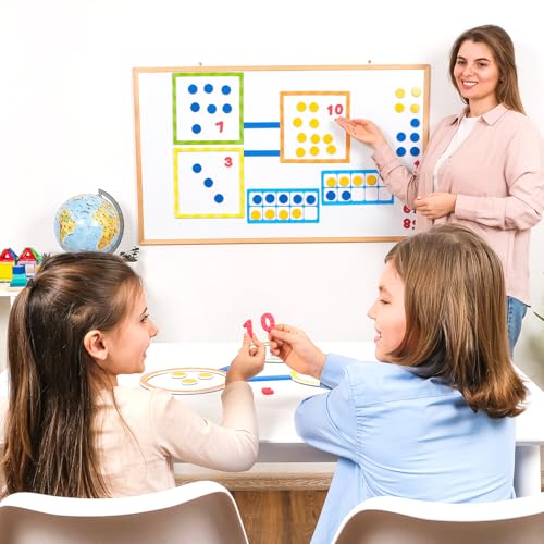 Simply magic 84 PCS Magnetic Number Bonds Magnetic Ten Frames Set Jumbo 10 Frames for Classroom Numbers for Whiteboard Math Counters Math Manipulatives Classroom Must Haves Simply Magic - Image 5