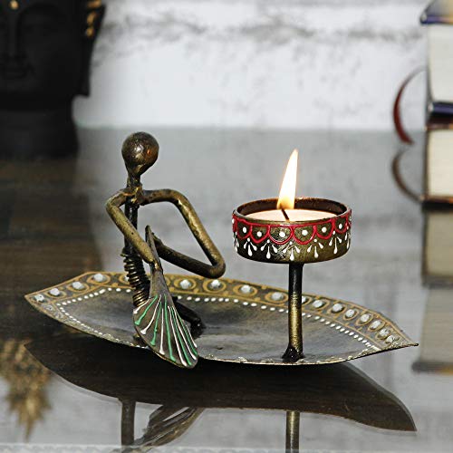 Discount ARA Iron Antique Boat Tealight Candle Holder Stand - Image 1