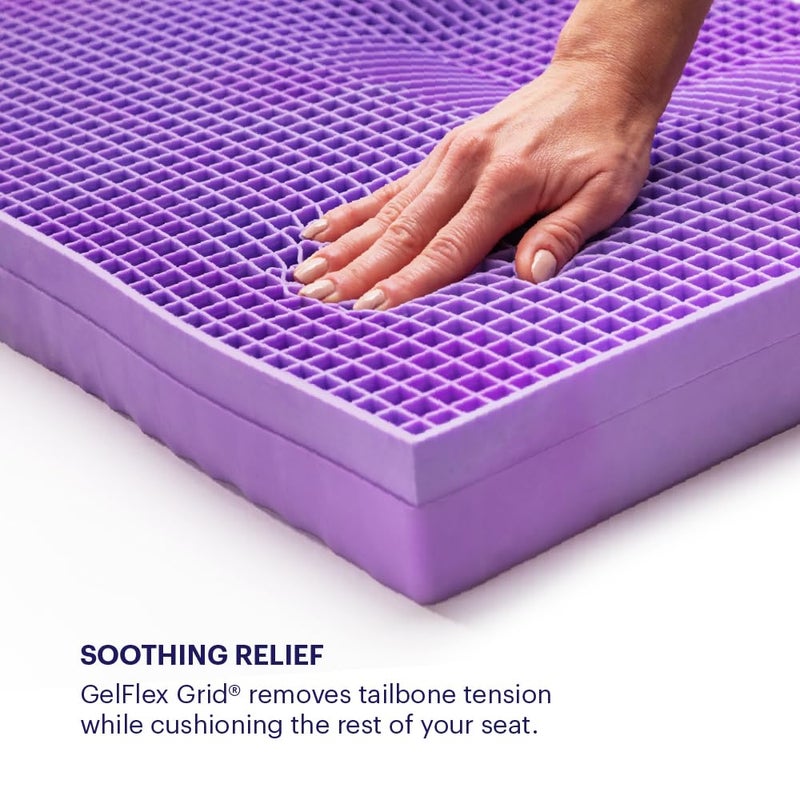 Purple Ultimate Seat Cushion | Pressure Reducing Grid Designed for Ultimate Comfort | Designed for Gaming | Made in The USA - Image 4