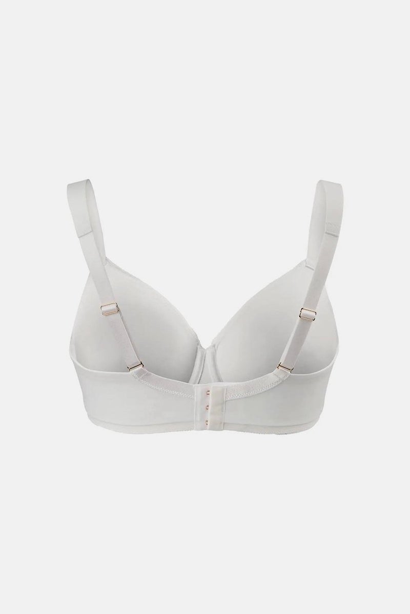 Tchibo Women Underwire Non Padded Plain Bra, White  - Image 3