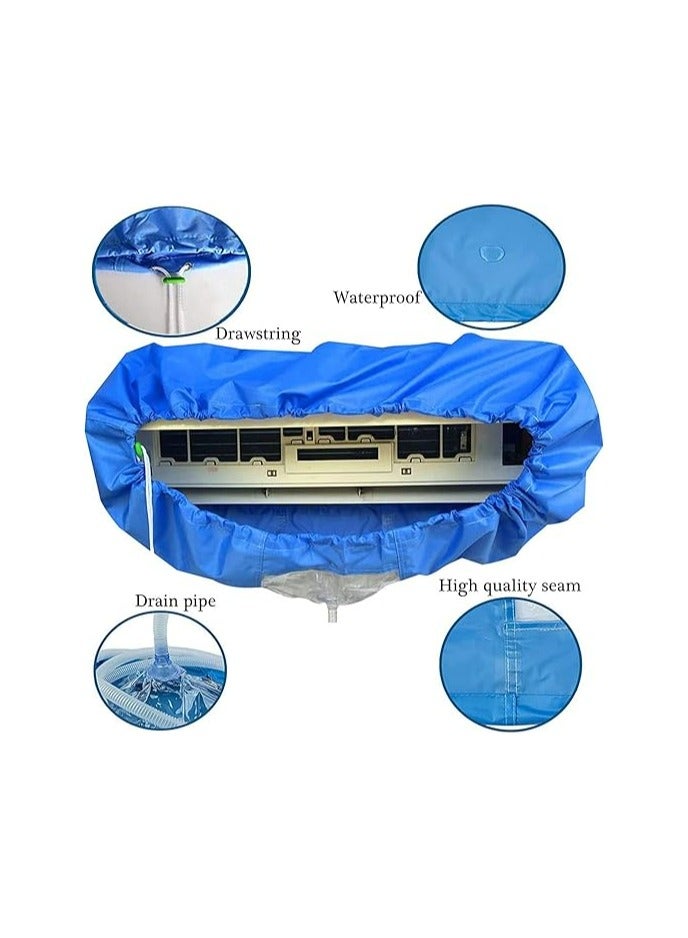 آر إيه أف غطاء تنظيف مكيف هواء من النوع العالمي مع أنبوب مياه بطول 2.8 م قابل للتطبيق على مكيف هواء 70 سم - 130 سم - Image 2
