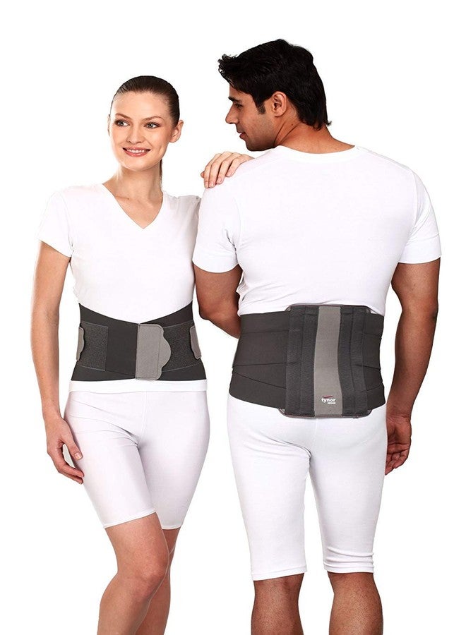 GRAZIA Contoured Lumbar Pain Reliever Enhance Back Posture Support Belt - Large - Image 1