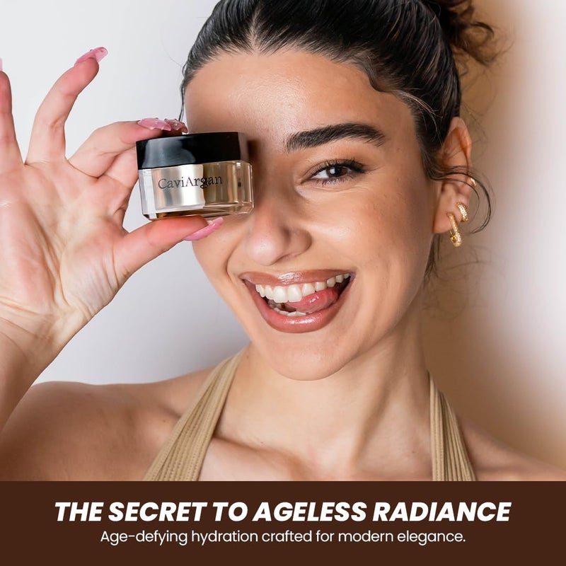 Essence Of Argan Caviargan Anti Aging Face Cream with Argan Oil, Matrixyl & Botanicals - Hydrating Face Moisturizer Wrinkle Cream - Anti-Aging Formulzza for Reducing Fine Lines and Dullness - 1 Fl Oz - Image 5