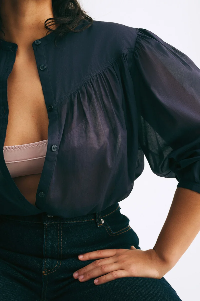 اتش اند ام بلوزة قطنية