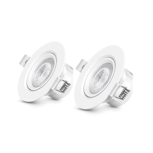 wipro Polycarbonate Garnet 9W Round LED Wave Spotlight|COB Spotlight for Ceiling|Cool White Light(6500K)|Adjustable Design|Recessed Tiltable Downlighter for False Ceiling|Cutout,100 mm|Pack of 20,B22D - Image 2