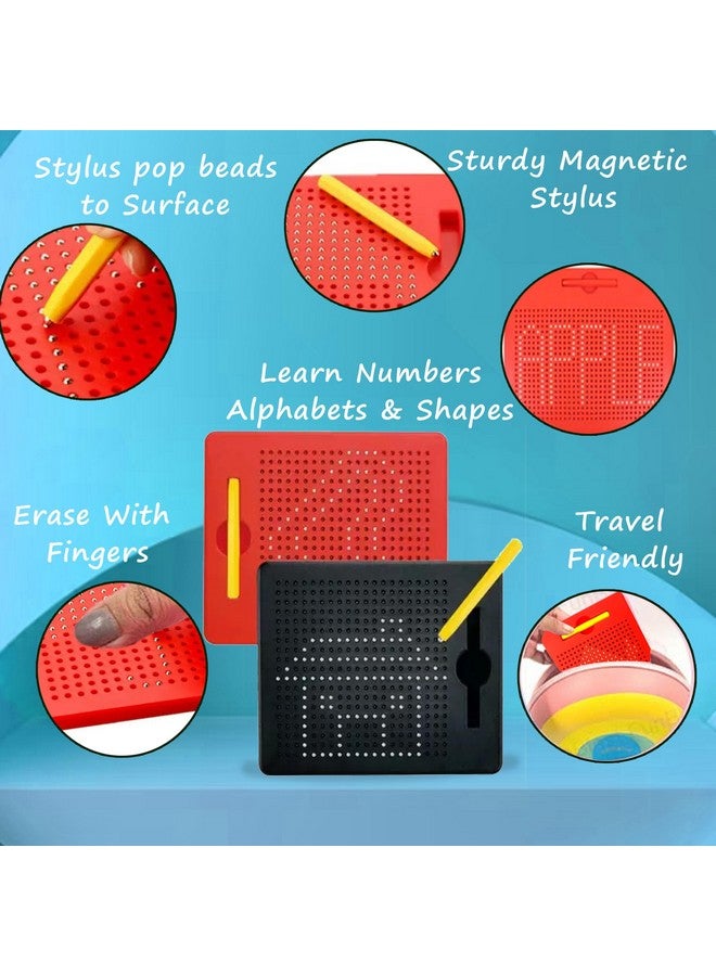 FunBlast Magnetic Drawing Board Educational Toy - Sketch Pad for Kids, Draw Freely Doodle Pad with Magnetic Balls for 3+ Kids (Random Color Dispatch) (Small) - Multicolor - Image 3