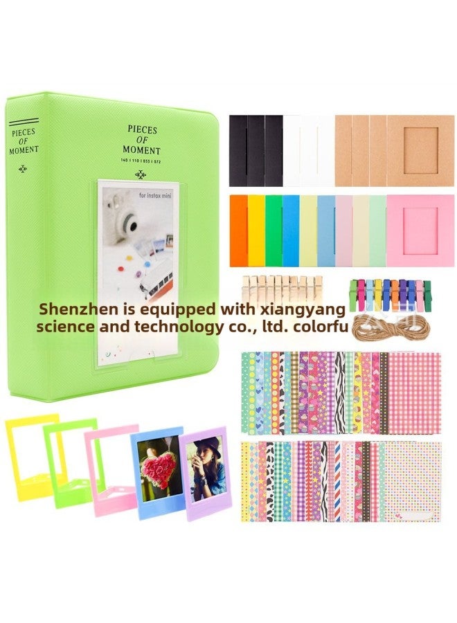 Generic Polaroid Camera Accessories Instax Ini 11 9 8 Suit M Photo Frame Album Sticker 6 In 1-Color:Grass Green  - Image 1