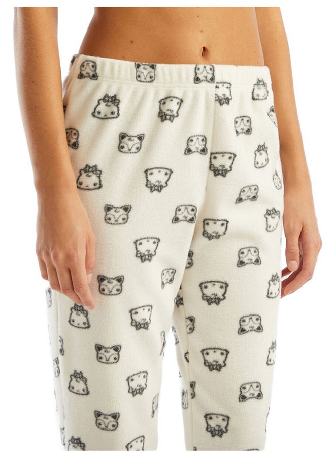 Benetton FLEECE PYJAMAS WITH MASCOT PRINT - Image 3