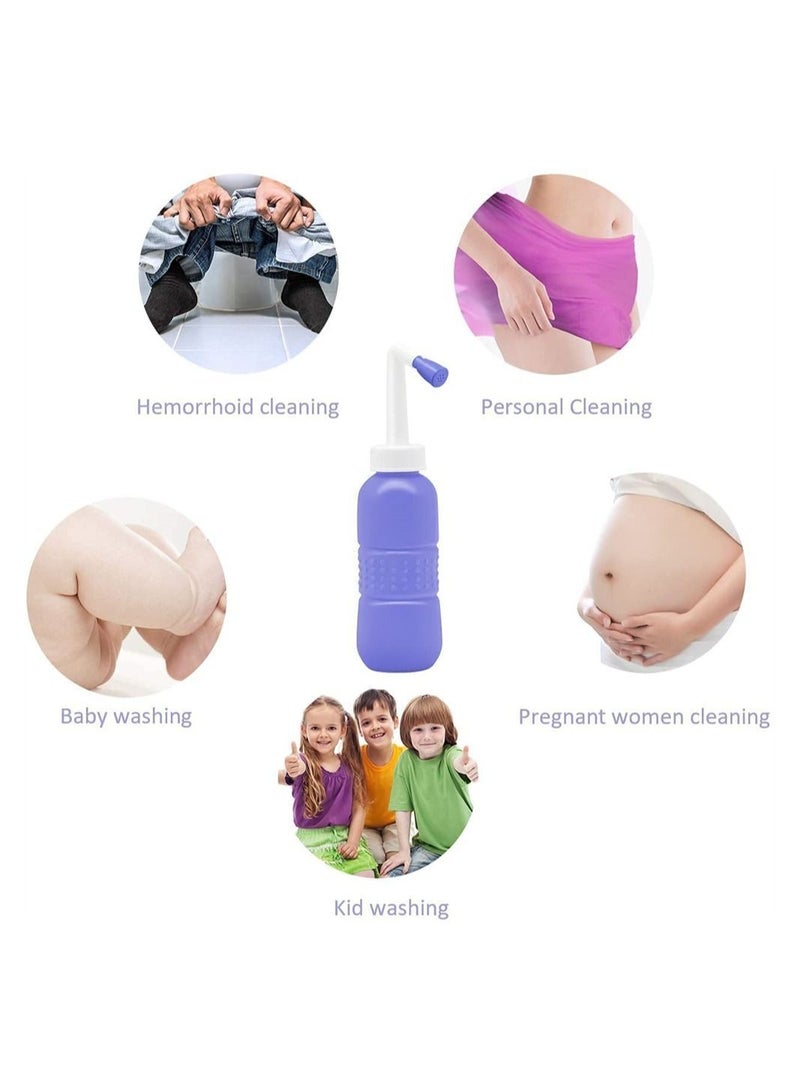 Y&D Personal Hygiene Cleaner SYOSI Portable Mini Bidet Handheld Cleaning Bottle For Men And Women 450ML Blue  - Image 2