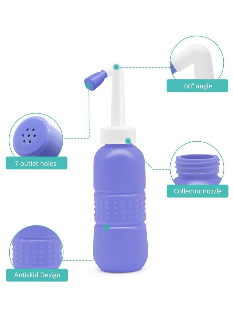 Y&D Personal Hygiene Cleaner SYOSI Portable Mini Bidet Handheld Cleaning Bottle For Men And Women 450ML Blue  - Image 4