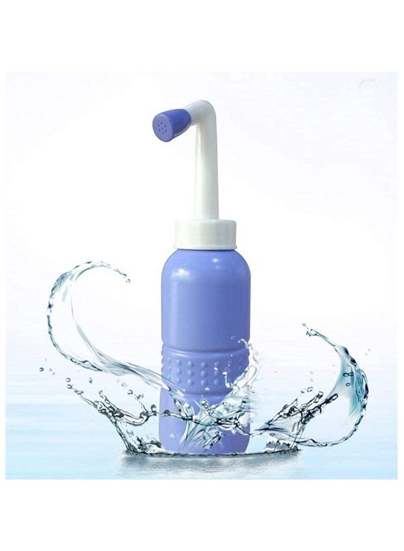 Y&D Personal Hygiene Cleaner SYOSI Portable Mini Bidet Handheld Cleaning Bottle For Men And Women 450ML Blue  - Image 1