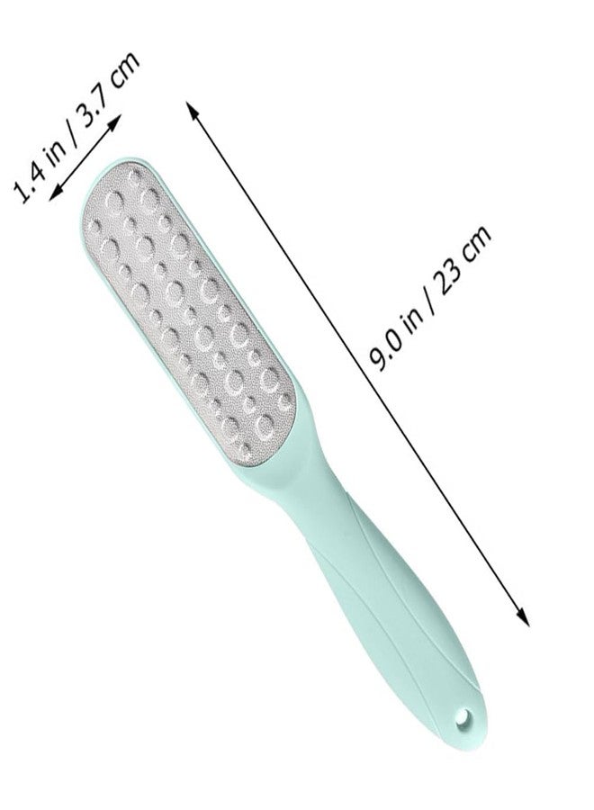 Naidev 2 Pcs Double Sided Multidirectional Nickel Foot File Callus Remover Heel Scraper Foot Scrub Care Tool to Remove Rough Cracked Corns Smoothing Hard Skin. (Green) - Image 2