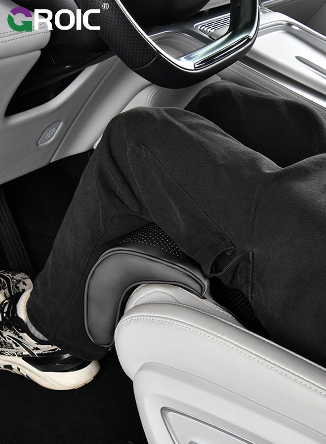 GROIC Car Seat Cushion with Extended Leg Support, Car Seat Extender with Leg Rest - Adjustable Memory Foam Cushion, Gap Filling Under Thigh Support for Long Legs, Universal Fit Auto Seat Pad (Black) - Image 4