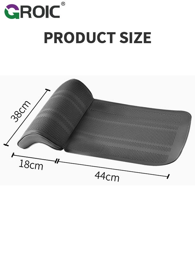 GROIC Car Seat Cushion with Extended Leg Support, Car Seat Extender with Leg Rest - Adjustable Memory Foam Cushion, Gap Filling Under Thigh Support for Long Legs, Universal Fit Auto Seat Pad (Black) - Image 2