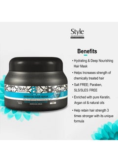 style aromatherapy Professional Keratin Treatment Rosemary Hair Mask Chemically Treated, Straight Hair After Straightening & Smoothening - 200 Ml, 1 Count  - Image 3