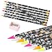 Aunifun 8 Pcs Diamond Paint Pen Rhinestone Picker Pencil Self Adhesive Resin Picker Dotting Pencil Nail Point Drill Pen Gem Picker Tools for Nail Art DIY Decoration with Pencil Sharpener - Image 2