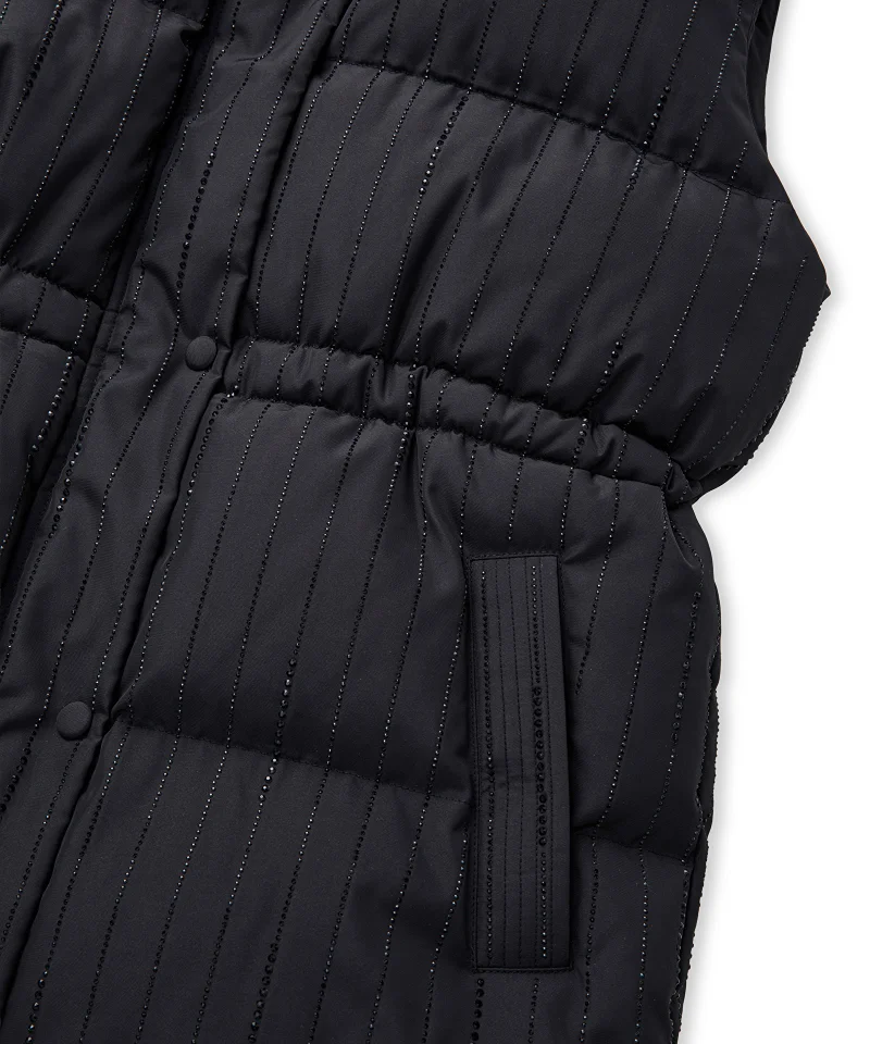 Ipekyol  Oversized Rhinestone Embellished Puffer Vest for Women | Best Price UAE
