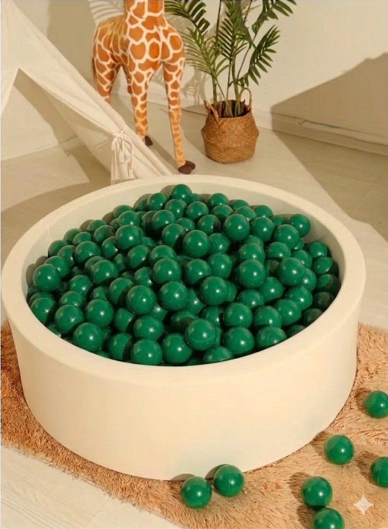 SKY-TOUCH 100-PieceVibrant Green Ocean Fun Balls Smooth Edges and Germ-Free Design Vibrant Colors Pool Ball Set - Image 2
