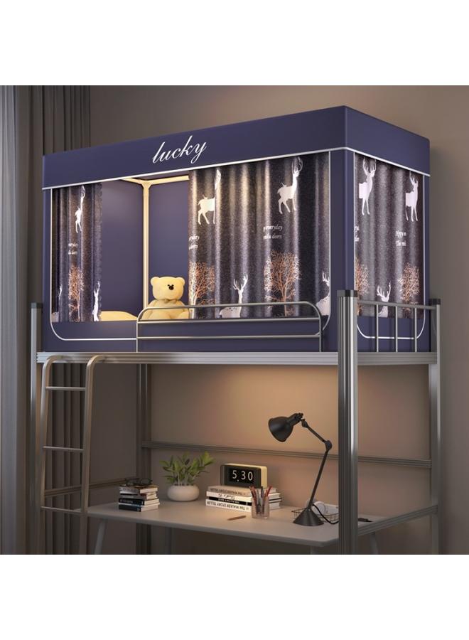 Bluejw ✅Upper And Lower Bunk Student Mosquito Net Shading Bed Curtain Dormitory Bedroom Dust Cover Encryption Anti-mosquito Factory Wholesale And Retail Gift - Image 1