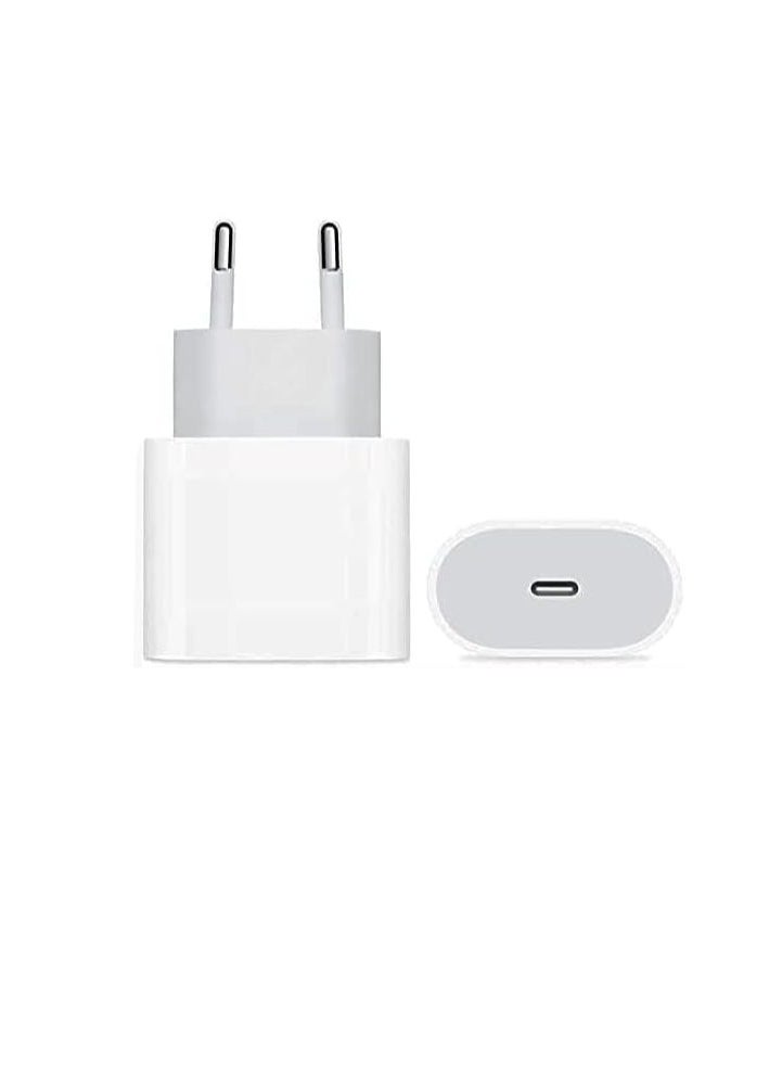 Adapter Type C 20W, Certified Over Heat & Current Protection, Charger Type C with the Best Tech Available to Protect Devices, Compatable with All Type C Phone & Type C Devices