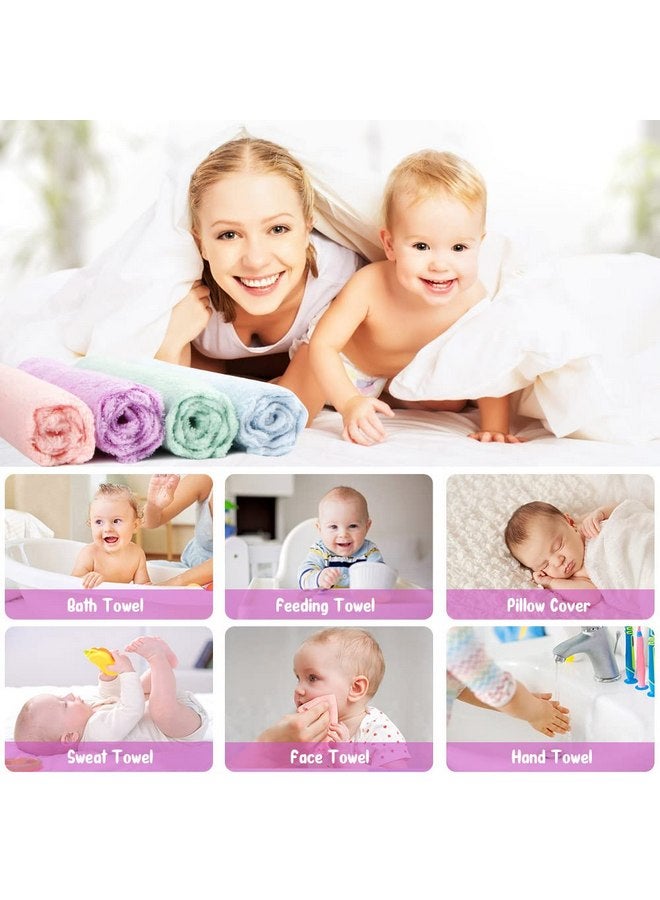 Orighty Baby Washcloths 24-Pack(7''x9''), Microfiber Coral Fleece Baby Towels, Super Soft and Absorbent Wash Cloths for Newborns, Infants and Toddlers, Gentle on Delicate Skin for Face Hands and Body - Image 3