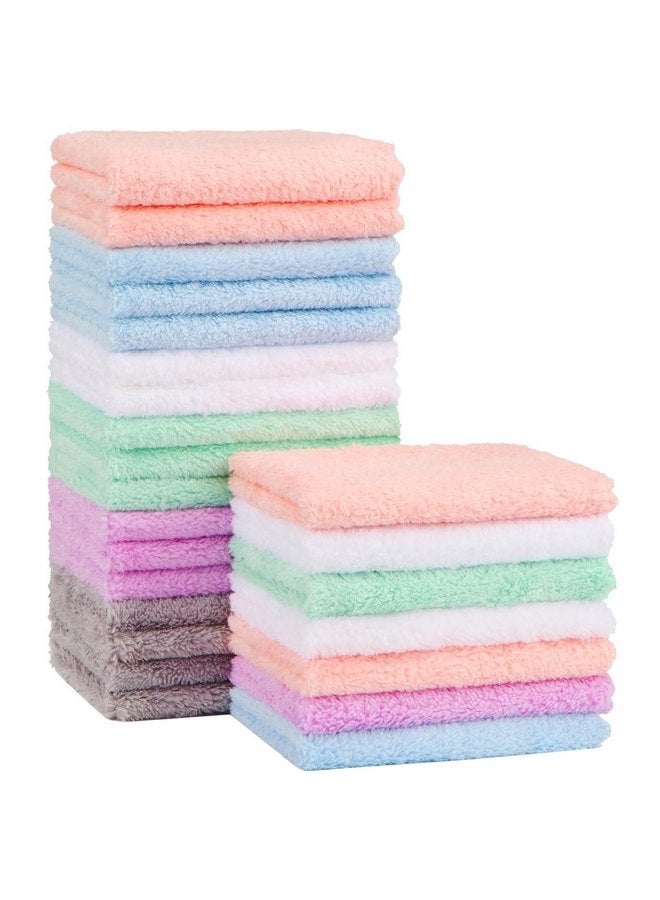Orighty Baby Washcloths 24-Pack(7''x9''), Microfiber Coral Fleece Baby Towels, Super Soft and Absorbent Wash Cloths for Newborns, Infants and Toddlers, Gentle on Delicate Skin for Face Hands and Body - Image 1