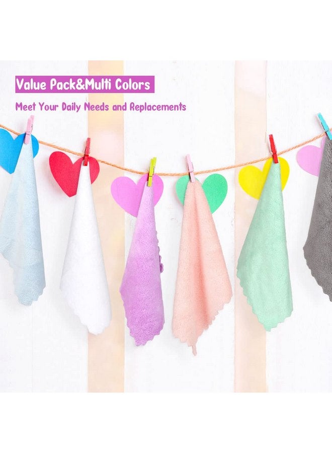 Orighty Baby Washcloths 24-Pack(7''x9''), Microfiber Coral Fleece Baby Towels, Super Soft and Absorbent Wash Cloths for Newborns, Infants and Toddlers, Gentle on Delicate Skin for Face Hands and Body - Image 2