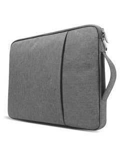 Generic 13.3 Inch Laptop Sleeve Compatible with M1 M2 MacBook Pro 14" A2442 13.6" A2681, 13.3 Air Pro A2338 A2337 & Chromebook PC Notebook Briefcase Carrying Case with Handle Front Pocket Bag (Grey)  - Image 1
