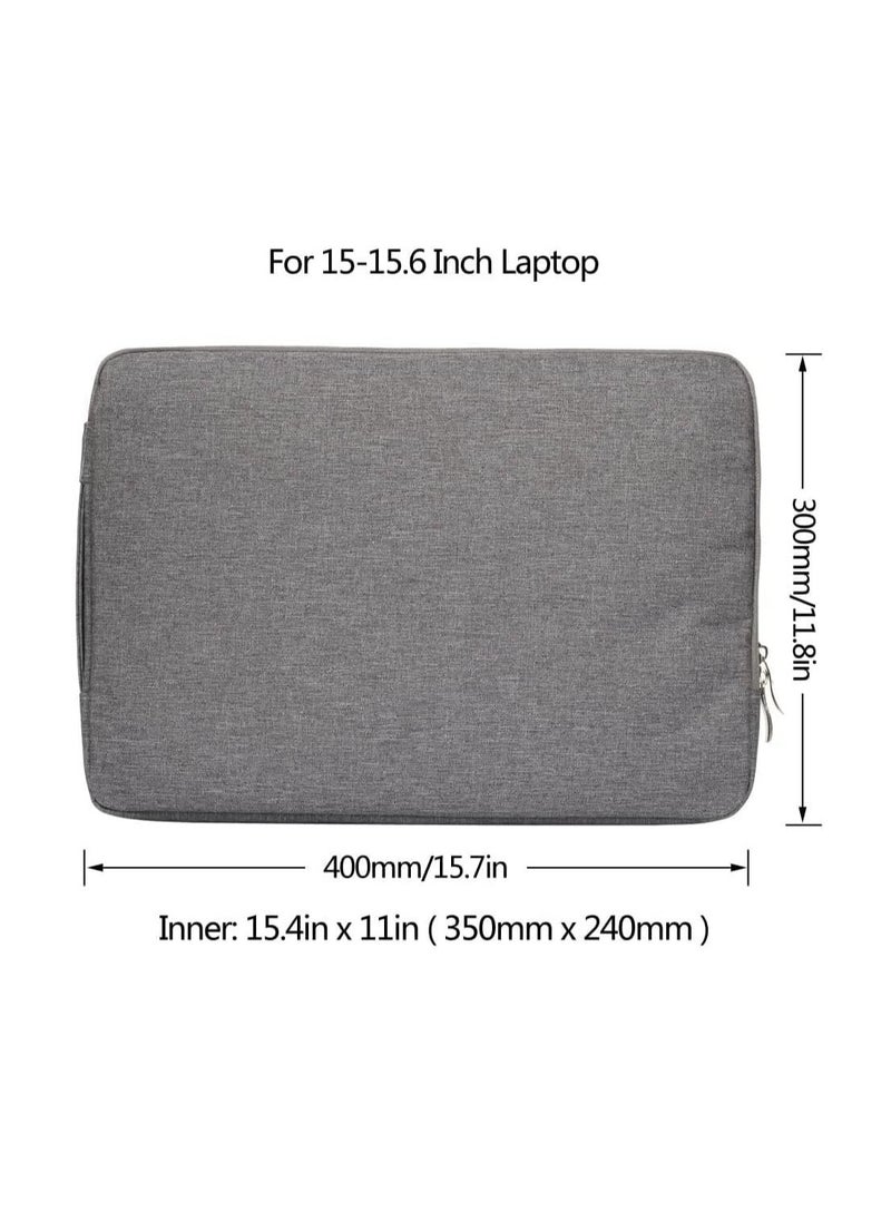 Generic - 13.3 Inch Laptop Sleeve Compatible with M1 M2 MacBook Pro 14" A2442 13.6" A2681, 13.3 Air Pro A2338 A2337 & Chromebook PC Notebook Briefcase Carrying Case with Handle Front Pocket Bag (Grey) - Image 1