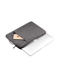 Generic 13.3 Inch Laptop Sleeve Compatible with M1 M2 MacBook Pro 14" A2442 13.6" A2681, 13.3 Air Pro A2338 A2337 & Chromebook PC Notebook Briefcase Carrying Case with Handle Front Pocket Bag (Grey)  - Image 4