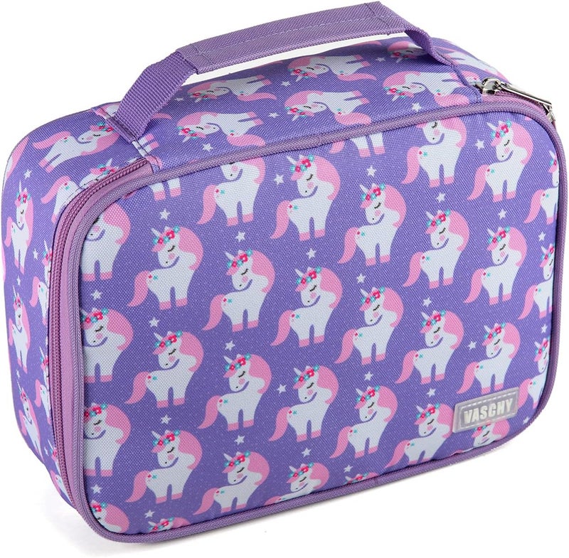 Vaschy Large Pencil Case, 3 Compartments Pencil Case, School Pencil Case, Pencil Case, Pencil Case, Girls Pencil Case with Zipper for Stationery Pencil Case for University Office Work, Unicorn-new - Image 1