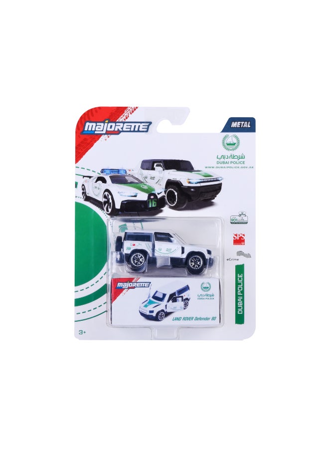 Majorette Dubai Police Deluxe Series Single Pack Die Cast – LANDROVER DEFENDER (1:64 Scale) – Die-Cast Toy Car for Kids & Collectors - Image 2