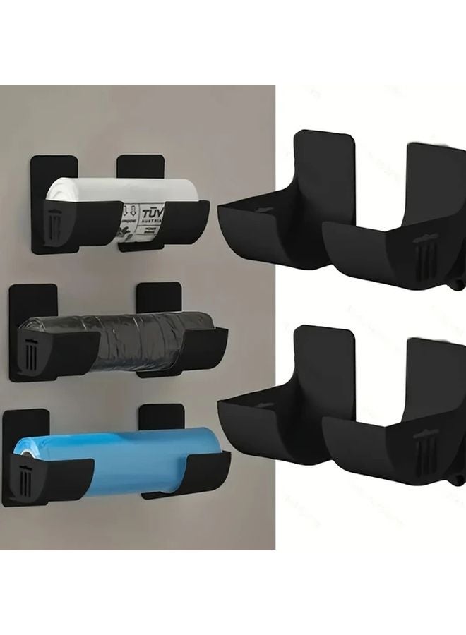 White No Drill Wall Mounted Storage Racks For Freshness Film And Trash Bags - Image 3