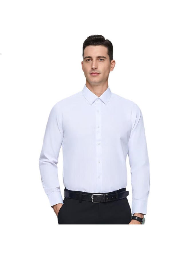Romon Men'S Long Sleeve Shirt Solid Color Business Professional Formal Men'S White Shirt Workwear Jacket Long Sleeve Shirt Men'S Wear - Image 1