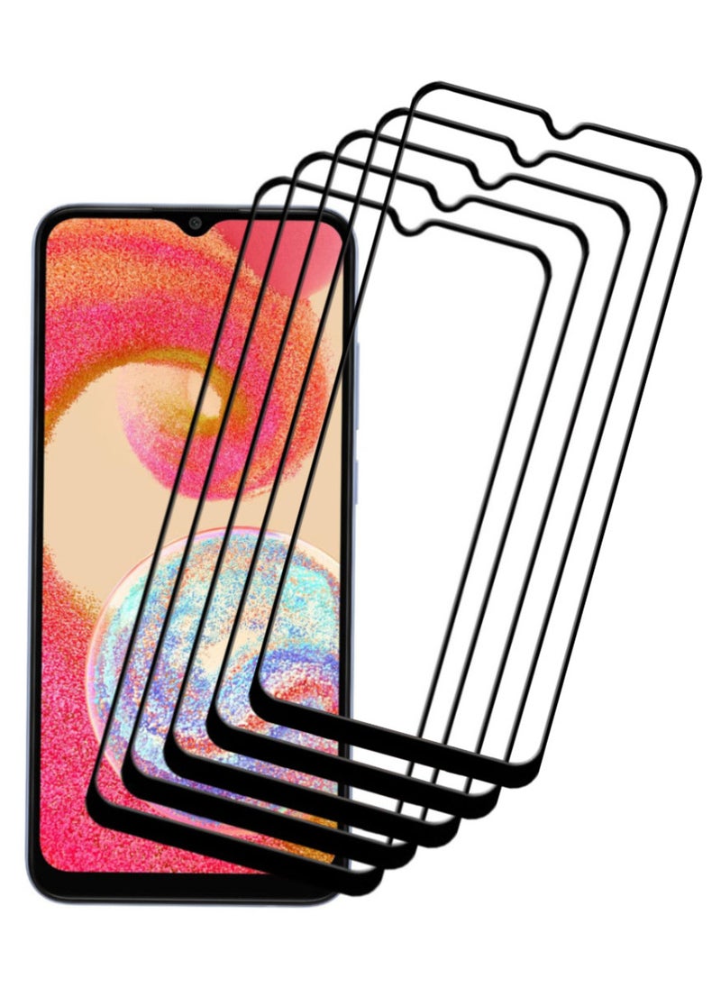 ACLIX 5 Pieces Antistatic ESD Dustproof Premium Quality High Definition Tempered Glass Screen Protector Designed For Samsung Galaxy A04e - Image 1