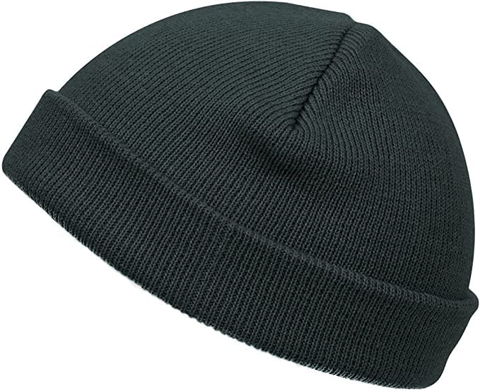 Creature Solid Winter Short Beanie Caps (Dark Grey) - Image 4