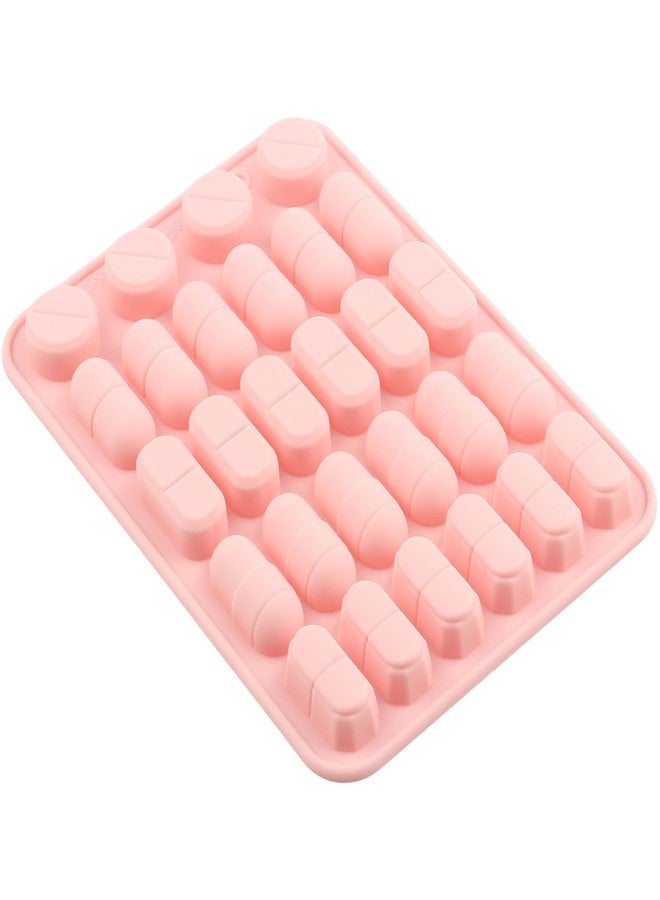 YIMINGMOLD قوالب سيليكون على شكل كبسولات من YIMINGMOLD، 28 تجويفًا، لصنع حلوى الشوكولاتة والحبوب، وتزيين الكب كيك. - Image 4