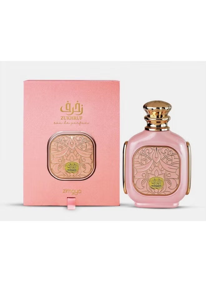 Zimaya Zukhruf Femme Pink Eau De Parfum For Women, 100 ML - Image 1