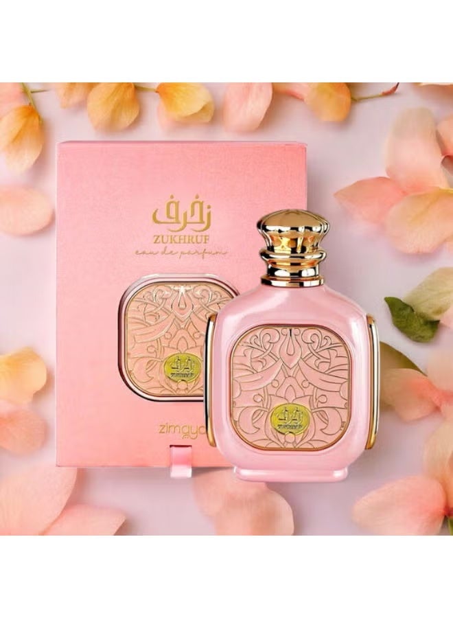 Zimaya Zukhruf Femme Pink Eau De Parfum For Women, 100 ML - Image 3